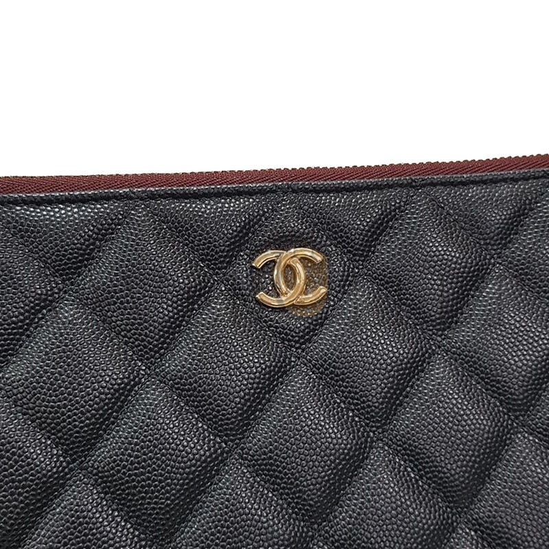 Ch**el classic caviar clutch bag new medium (28*20cm)